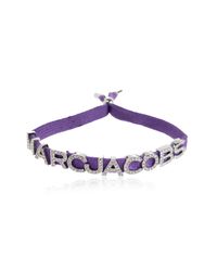 Marc Jacobs Purple Bracelet With Logo