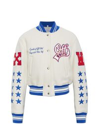 Off-White c/o Virgil Abloh Blue "Bomber" Jacket