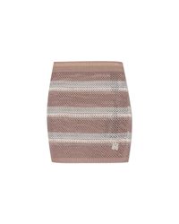 Amiri White Skirt With Logo