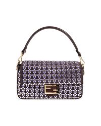 Fendi Blue "Baguette Medium" Handbag