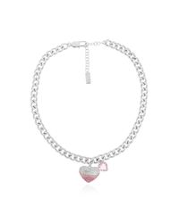Marc Jacobs White Necklace With A Heart-Shaped Pendant