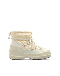 Moon Boot Natural 'Mezzaluna Quilted Mid' Snow Boots