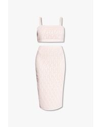 Fendi Pink Top & Skirt Set