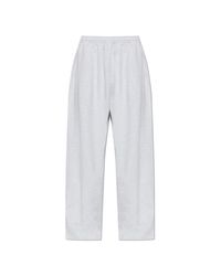 Acne White Sweatpants With Logo for men