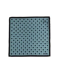 Moschino Blue Silk Pocket Square for men