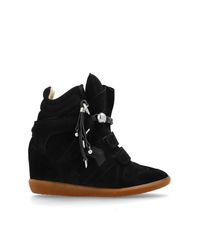 Isabel Marant Black 'Bekett' Wedge Sneakers
