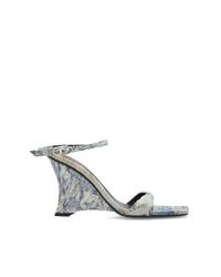 DIESEL White Wedge Shoes "D-Amber"
