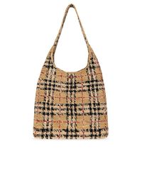 Burberry Natural 'Margate Large' Hobo Bag