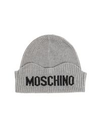 Moschino Gray Cap With Logo