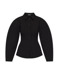 ROTATE BIRGER CHRISTENSEN Black Darted Shirt