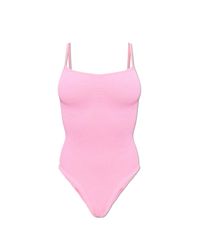 Hunza G Pink One-Piece Swimsuit "Pamela"