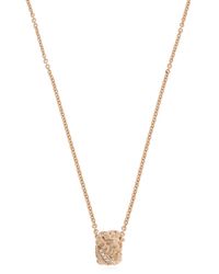Bottega Veneta Metallic Necklace With Cubic Zirconia