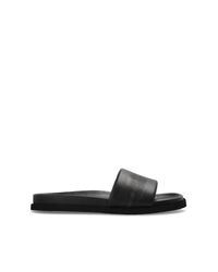 Off-White c/o Virgil Abloh Black 'Industrial Belt' Slides for men