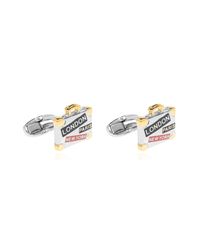 Paul Smith Metallic Cufflinks With Suitcase Motif for men