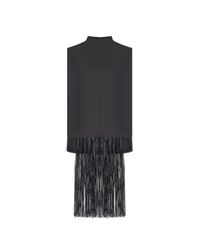 Sportmax Black "Soraia" Top With Fringes