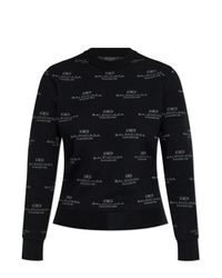 Balenciaga Black Sweater With Logo