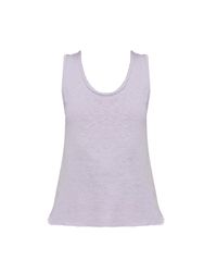 American Vintage Purple Top With Raw Finish