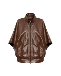 Balenciaga Brown Leather Jacket