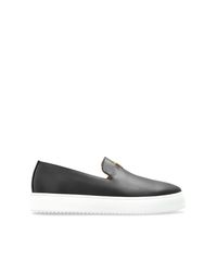 Giuseppe Zanotti Black Slip-On Shoes for men