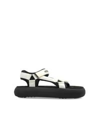 Moon Boot Black 'Mb Super Sandal' Sandals for men