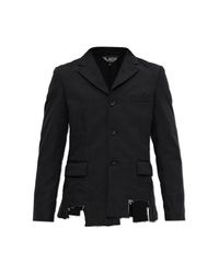 Comme des Garçons Black Blazer With A Vintage Effect