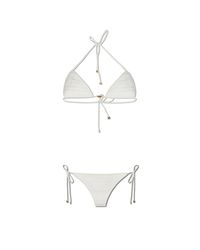 Amiri White Reversible Swimsuit