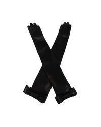 Givenchy Black Long Leather Gloves