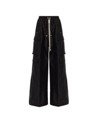 Rick Owens Black Cargo Trousers