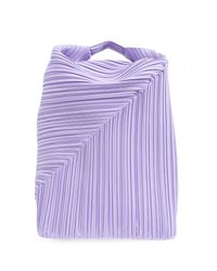 Pleats Please Issey Miyake Purple Pleated Backpack