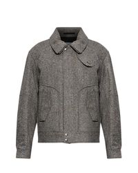 Dries Van Noten Gray Wool Jacket "Vince" for men