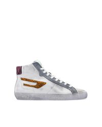 DIESEL White 's-leroji Mid' Sneakers