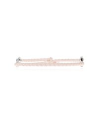 Bottega Veneta Pink Leather Bracelet for men