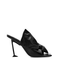 Givenchy Black 'Boudoir' Leather Slides