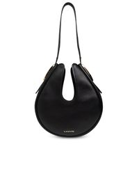 Lanvin Black 'Cymbal Pm' Hobo Bag