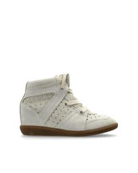Isabel Marant Gray "Bobby" Wedge Shoes