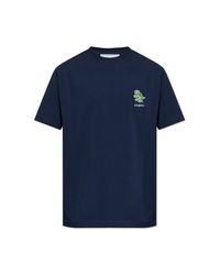 Iceberg Blue T-Shirt With A Patch for men