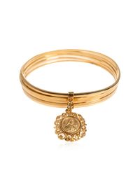 Dolce & Gabbana Metallic Bracelet With Charm