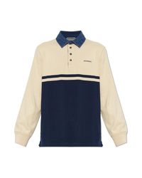 J.W. Anderson Blue Long-Sleeve Polo for men