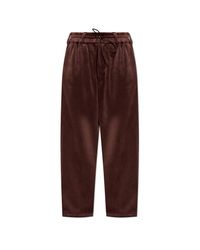 Y-3 Purple Wide-Leg Trousers