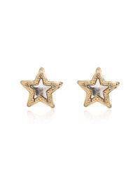 Jimmy Choo Metallic Star-Shaped Earrings