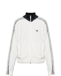Adidas Originals White Sweatshirt With A Stand-Up Collar for men