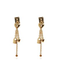Chloé Metallic Long Earrings