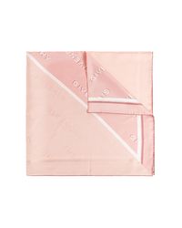 Givenchy Pink Silk Scarf With Logo