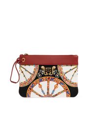 Dolce & Gabbana Multicolor Cosmetic Bag With 'Carretto' Print