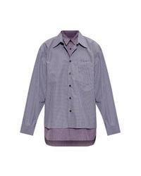 Dries Van Noten Purple Camber Shirt for men