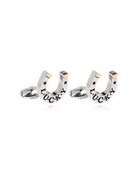 Paul Smith Metallic Cufflinks With A Horseshoe Motif for men