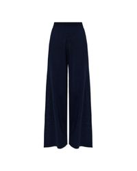 Bogner Blue Silk Trousers 'Paula'
