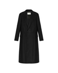 Fendi Black Cashmere Coat With Double Vent