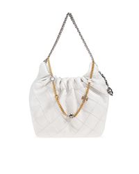 Tory Burch White "Fleming Mini" Shoulder Bag