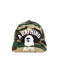 A Bathing Ape Green Baseball Cap for men